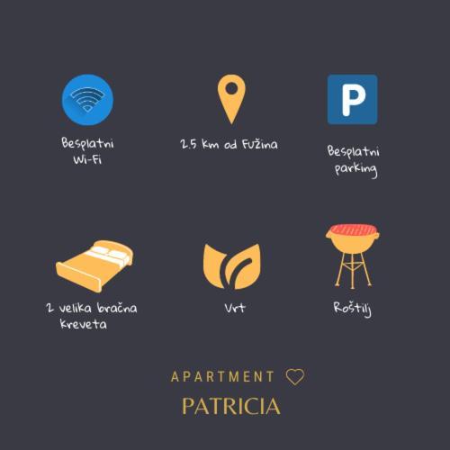 Apartman Patricia Daire Fužine Dış mekan fotoğraf